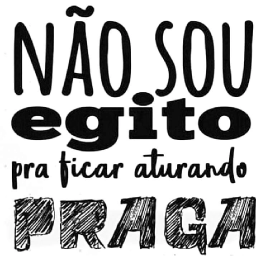 Figurinha: Não sou Egito pra ficar aturando praga