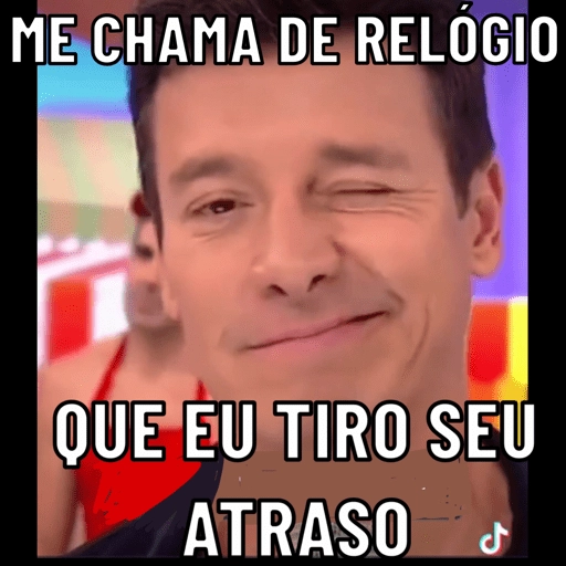 Figurinha: Me chama de relógio