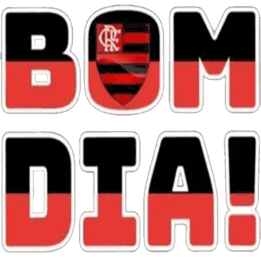 Figurinha: Bom dia! Flamengo