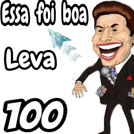 Figurinha: Silvio Santos Lança 100 Reais