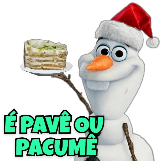 Figurinha: Olaf com Pavê ou Pacomê