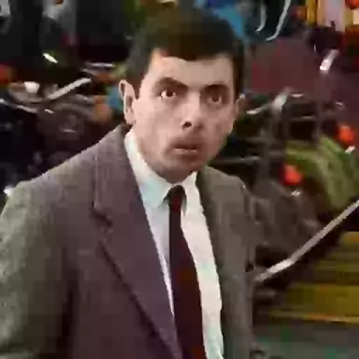 Figurinha: Sr. Bean surpreso