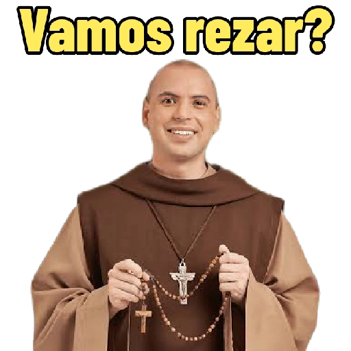 Figurinha: Vamos rezar?