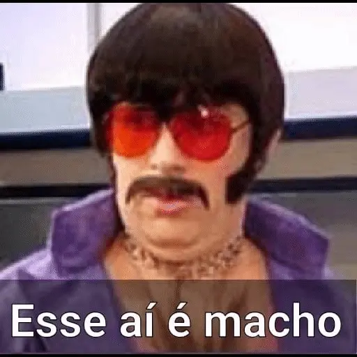 Figurinha: Esse aí é macho