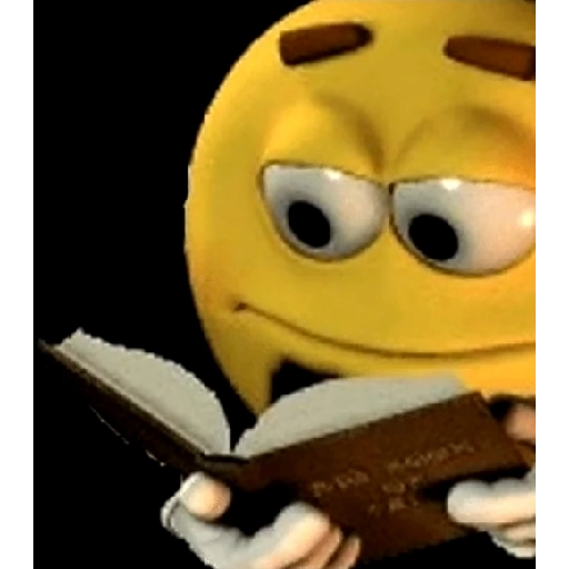 Figurinha: Personagem lendo um livro