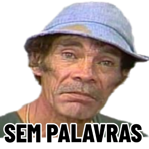 Figurinha: Seu Madruga Sem Palavras