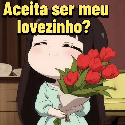 Figurinha: Aceita ser meu lovezinho?