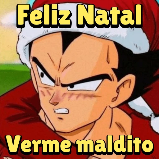 Figurinha: Vegeta de Natal