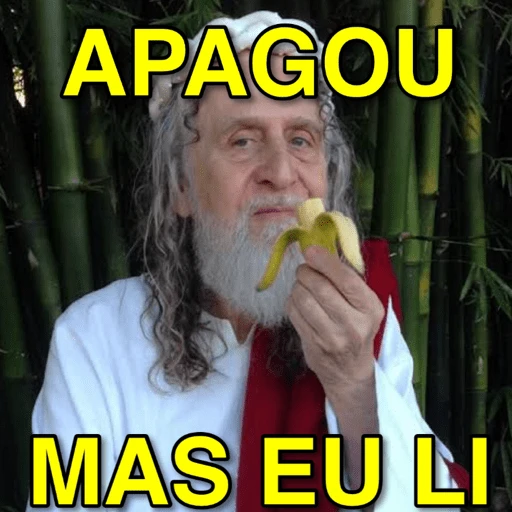 Figurinha: Apagou mas eu li