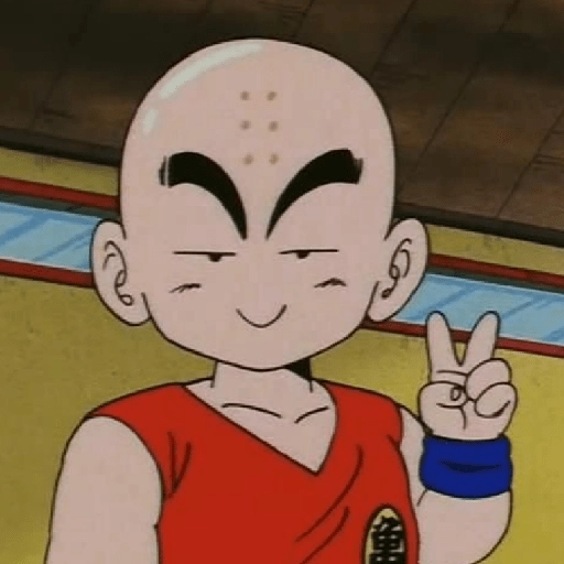 Figurinha: Kuririn Sorrindo
