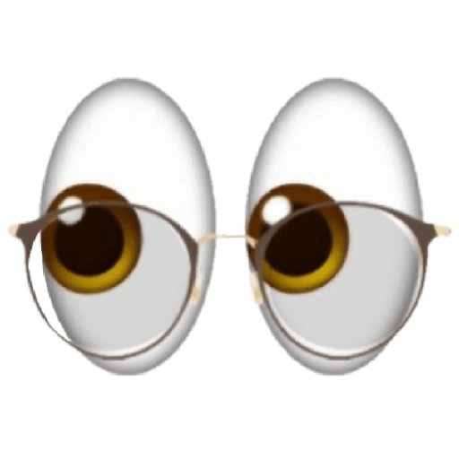 Figurinha: Olhos Curiosos com Óculos