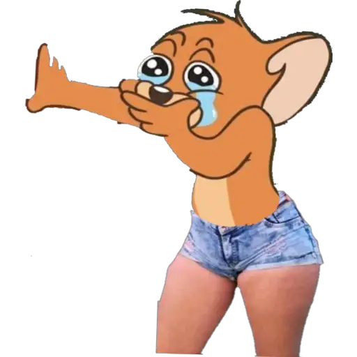 Figurinha: Jerry com short jeans