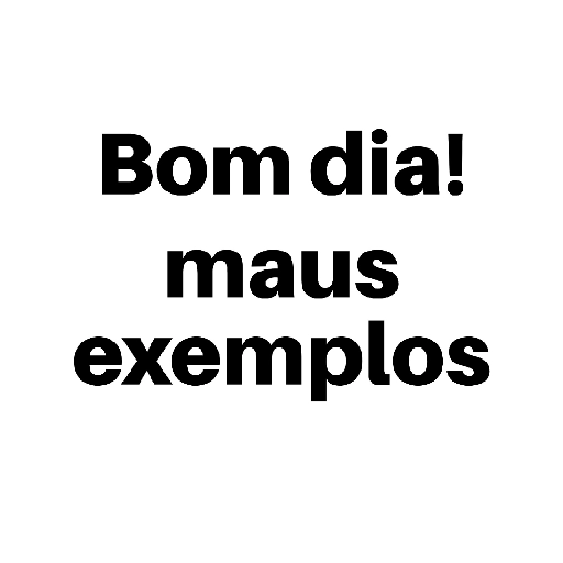 Figurinha: Bom dia Maus Exemplos