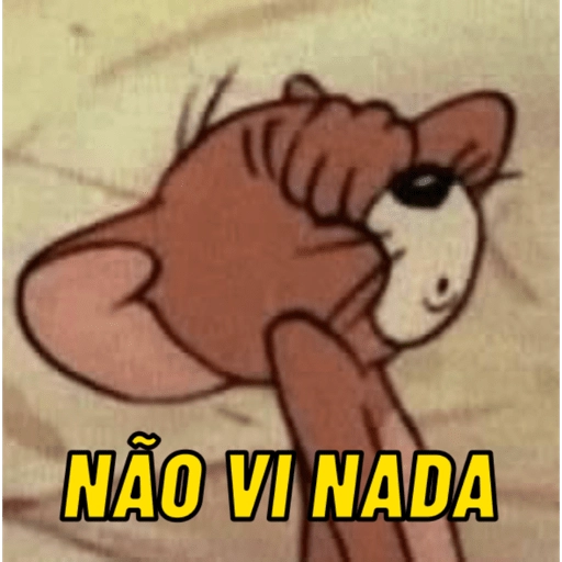 Figurinha: Não Vi Nada