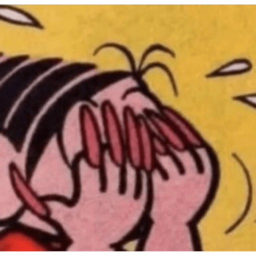 Figurinha: Magali chocada