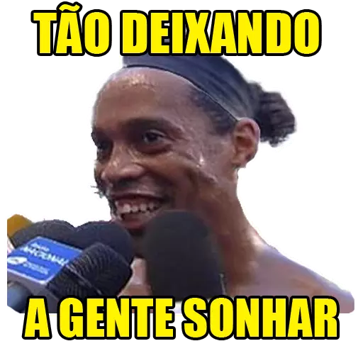 Figurinha: Ronaldinho Tão Deixando A Gente Sonhar