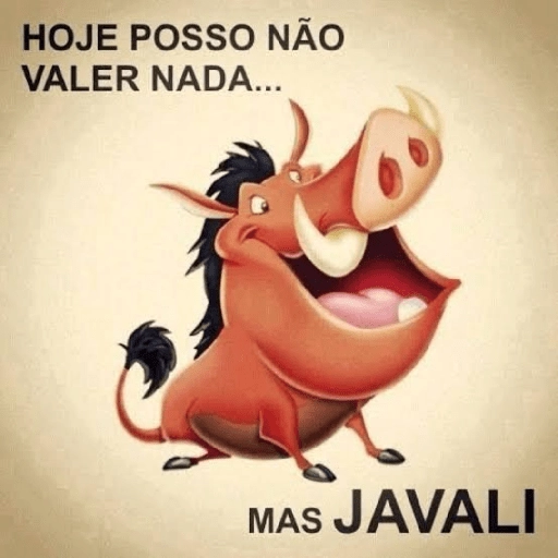 Figurinha: Mas Javali