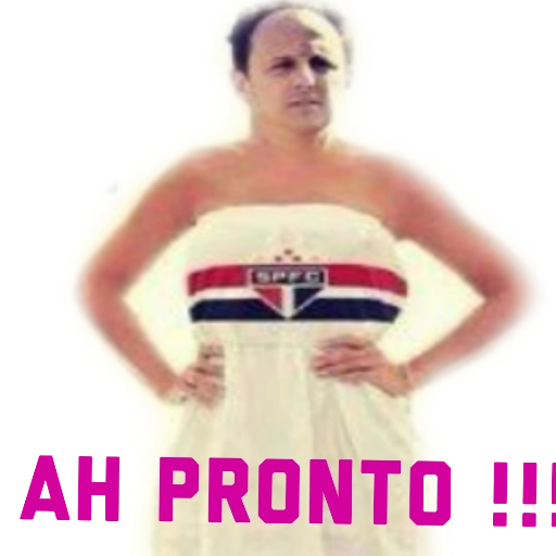 Figurinha: Ah, pronto!