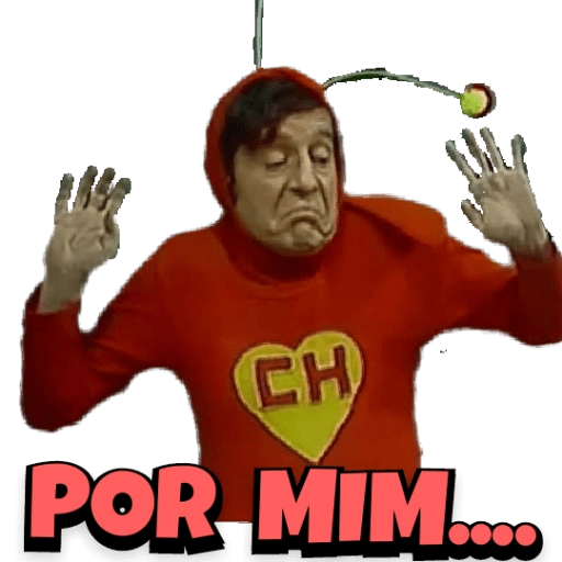 Figurinha: Chaves 'Por Mim' em desespero