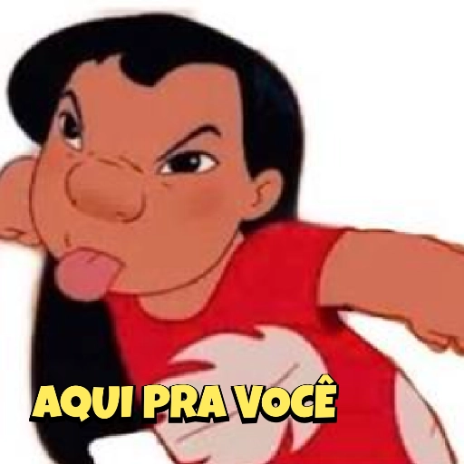 Figurinha: Lilo fazendo careta