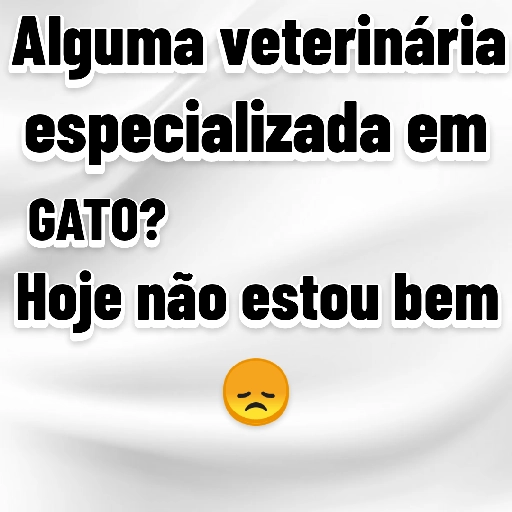 Figurinha: Veterinária especializada em gato