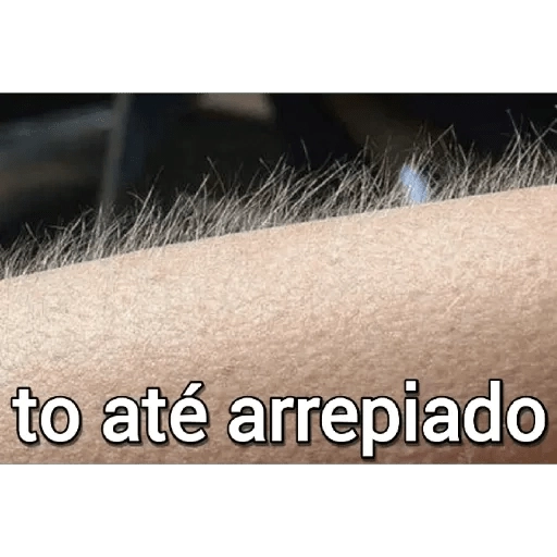 Figurinha: Arrepiado