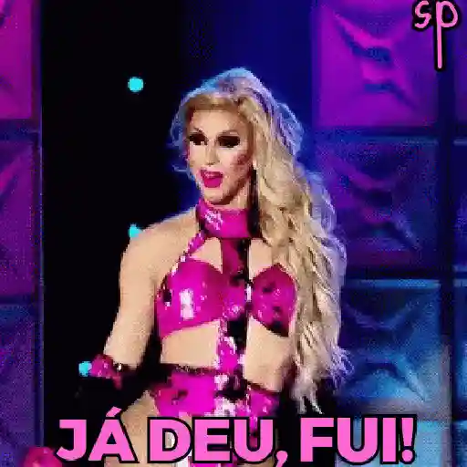 Figurinha: Trixie Mattel: "Já deu, fui!"