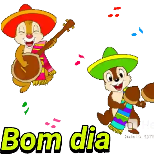 Figurinha: Tico e Teco Mexicanos Animados