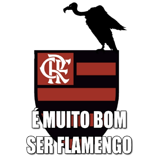 Figurinha: Ser Flamengo é muito bom