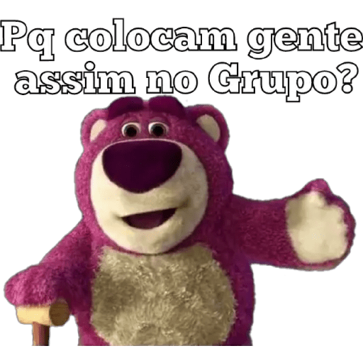 Figurinha: Por que colocam gente assim?