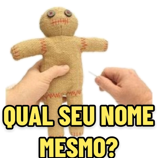 Figurinha: Qual seu nome mesmo?