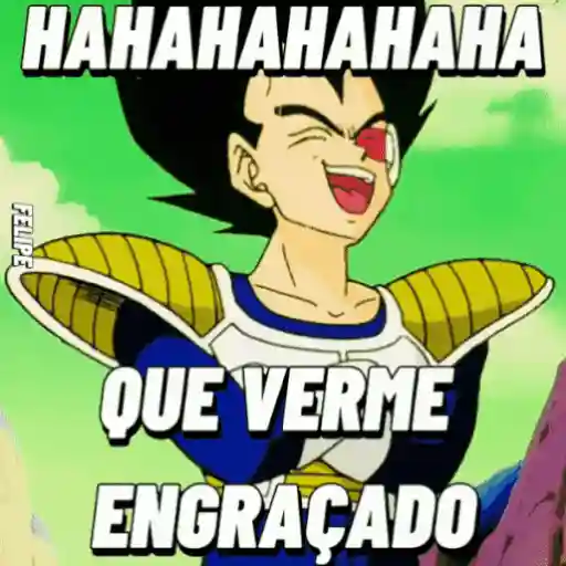 Figurinha: Vegeta Rindo