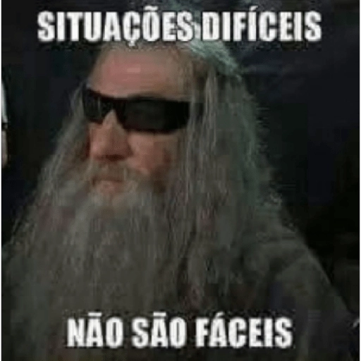 Figurinha: Gandalf com óculos escuros