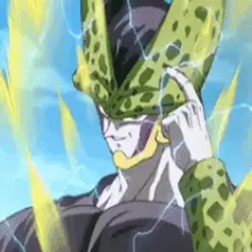 Figurinha: Cell pensando
