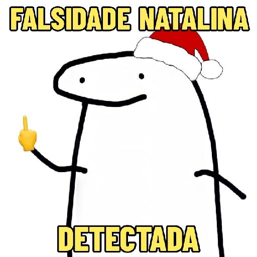 Figurinha: Falsidade Natalina Detectada