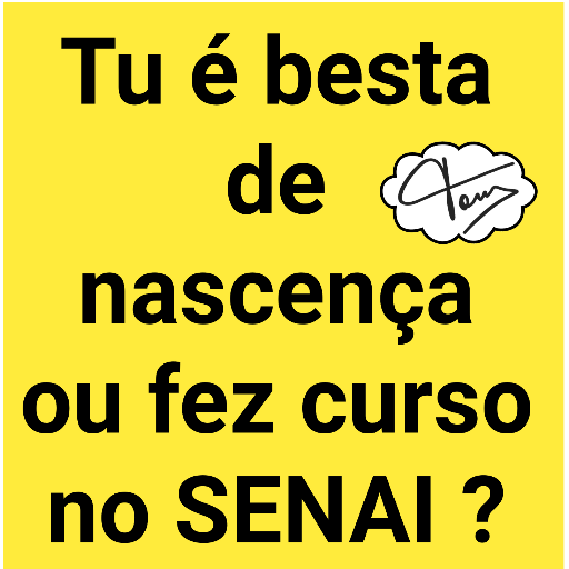 Figurinha: Tu é besta de nascença?