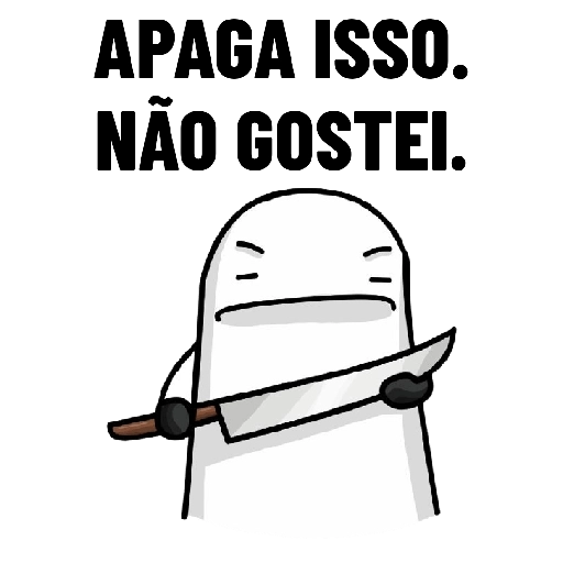 Figurinha: Personagem com faca