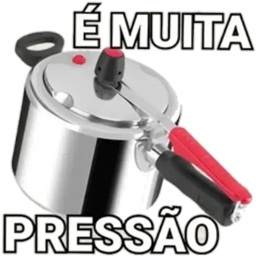 Figurinha: É Muita Pressão Panela