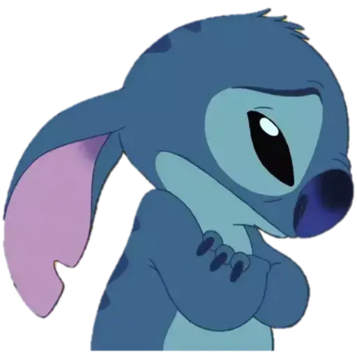 Figurinha: Stitch triste