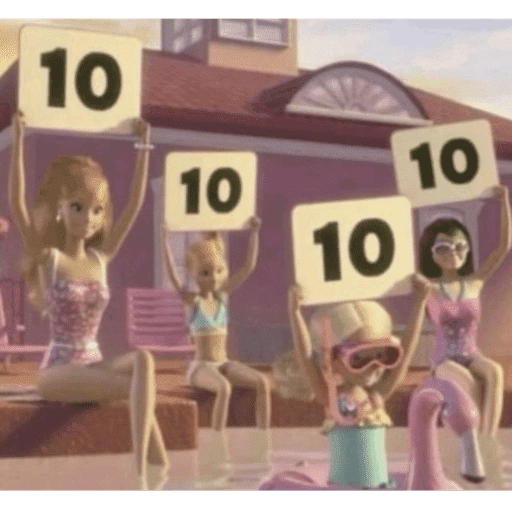 Figurinha: Barbie notas 10
