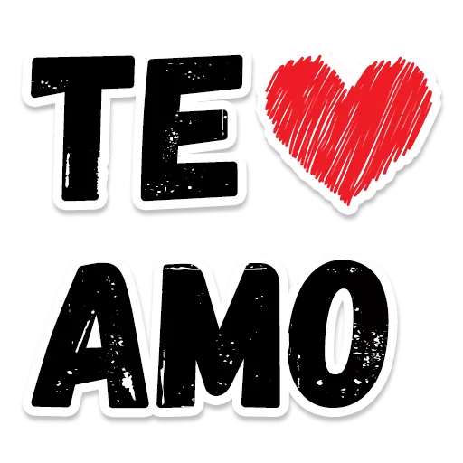Figurinha: Te amo coração