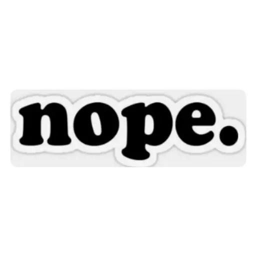 Figurinha: Nope