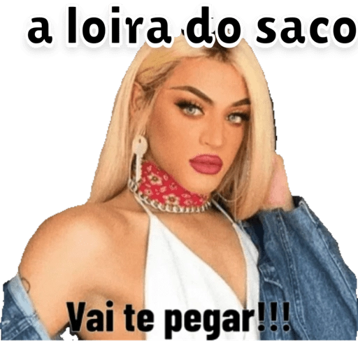 Figurinha: A loira do saco vai te pegar