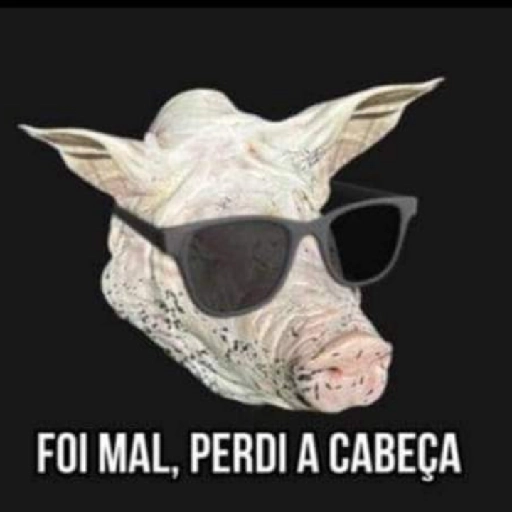 Figurinha: Porco de Óculos