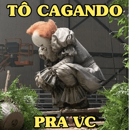 Figurinha: Pennywise cagando