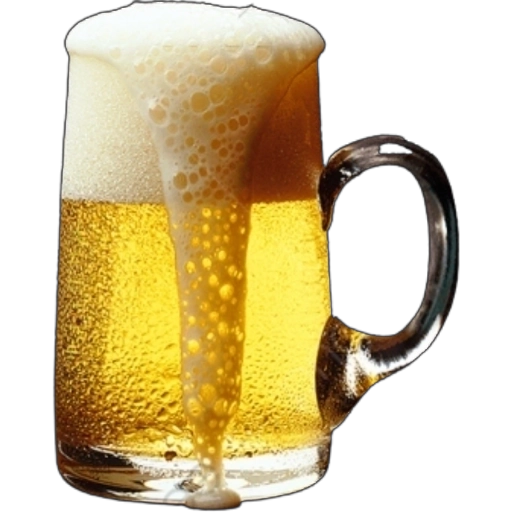 Figurinha: Caneca de cerveja gelada com espuma