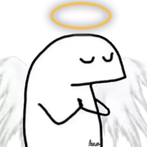 Figurinha: Anjo rezando