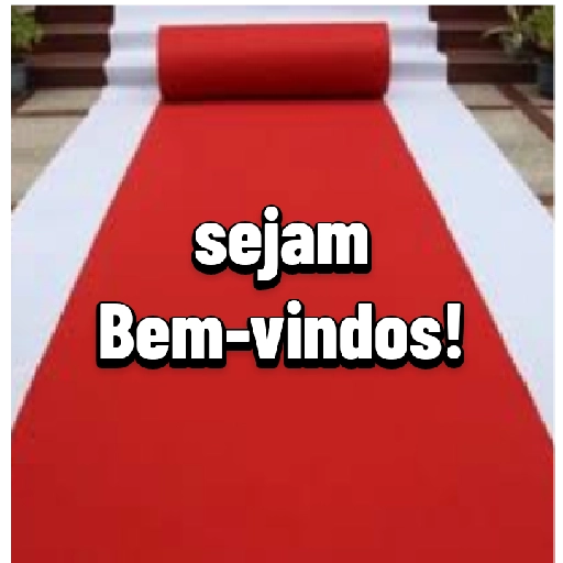 Figurinha: Sejam bem-vindos!