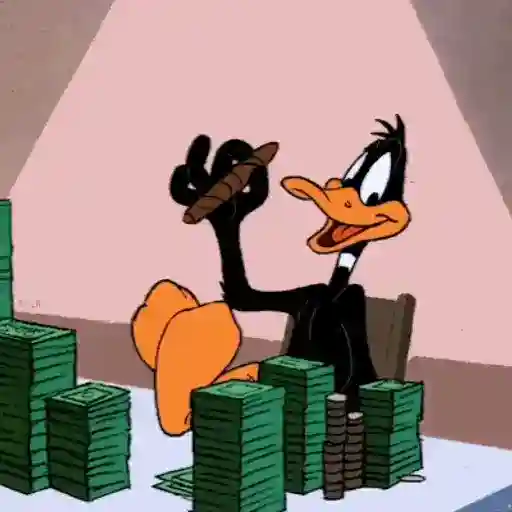Figurinha: Pato Dá Finally Chutando o Balde