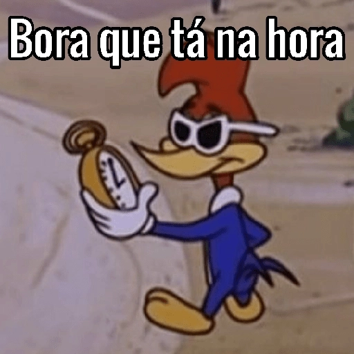 Figurinha: Pica-Pau: Bora que tá na hora
